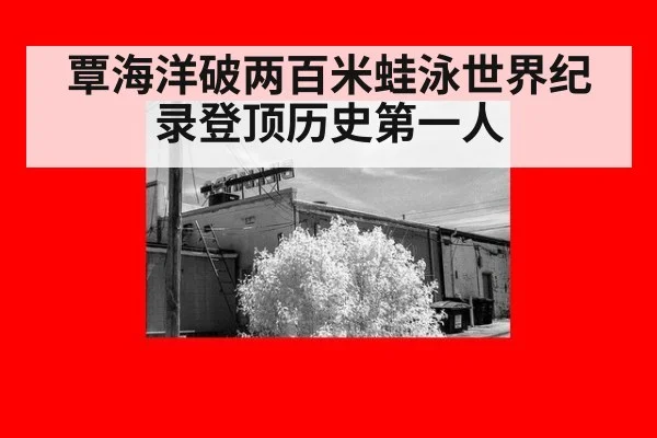 覃海洋破两百米蛙泳世界纪录登顶历史第一人